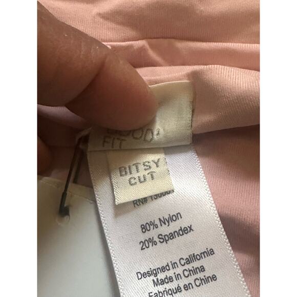 L Space Stripe Tie Dye Frenchi Bitsy Cut Bikini Bottom Multi Women's Small New - Picture 7 of 7